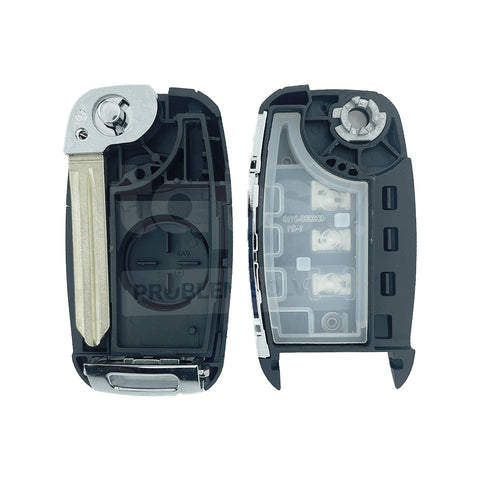 Kia 3 Buttons Flip Key Remote Case/Shell/Blank/Enclosure For K3/ Forte/Rio/Optima