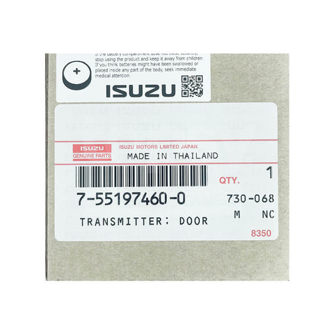 ISUZU D-Max/MU-X 2019-2023 Genuine 3 Buttons Smart/Prox Remote Key 433MHz 7-55197460-0
