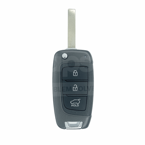 Hyundai Kona 2017-2022 Genuine 3 Buttons Flip Remote Key 95430-J9800 95430J9800 95430 J9800 OKA-450T OKA450T OKA 450T Blade