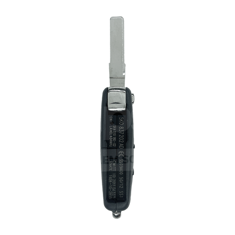Flip Remote Key for Volkswagen Scirocco (2011 - 2013) 433Mhz (5K0 837 202AD)
