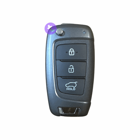 Genuine 3 Buttons Flip Remote Key for Hyundai Kona (2017-2022)(433MHz) P/N: 95430-J9800