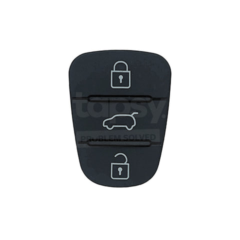 Hyundai i30/ i20/ Elantra 3 Buttons Remote Flip Key Replacement Rubber Buttons