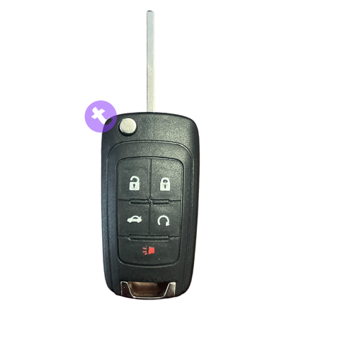 Holden 4 Buttons + Panic Button Key Remote Case/Shell/Blank/Enclosure For Cruze/ Volt/ VF Commodore