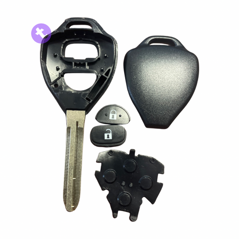 Toyota 2 Buttons Key Remote Case/Shell/Blank/Enclosure For Avensis/ Camry/ Rav4/ Corolla/ Celica/ Prado/ Echo/ Tarago