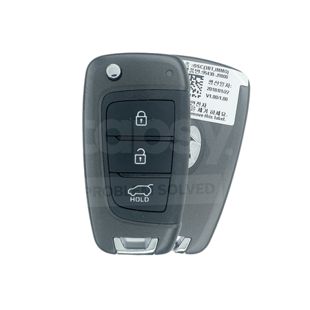 Hyundai Kona 2017-2023 Genuine 3 Buttons Flip Remote Key 433MHz 95430-J9800