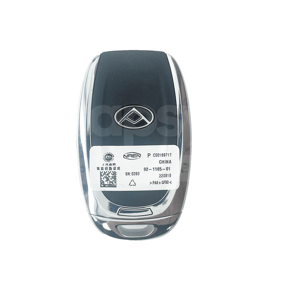 LDV T60 2017-2023 Genuine 2 Buttons Smart/Prox Remote Key P/N: C00169717 Back