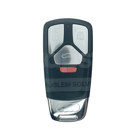 4 Button Key/Remote Case/Shell/Blank/Enclosure For Audi Smart Key.