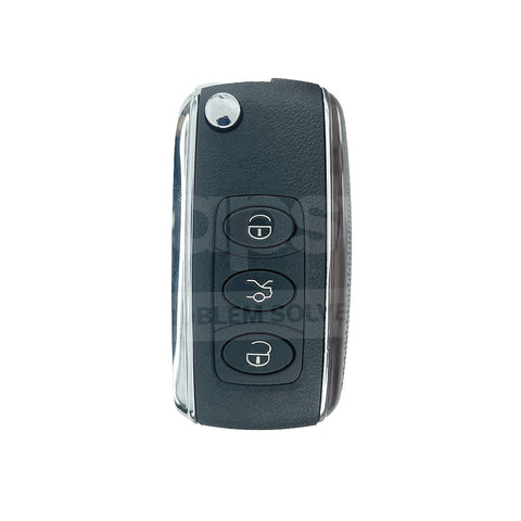 3 Buttons Remote Key Case/Shell/Blank/Enclosure for Bentley With out Blade.