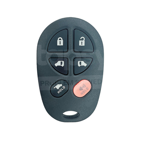 Toyota 6 Buttons Remote/Case/Shell/Blank/Enclosure For Aurion/Kluger