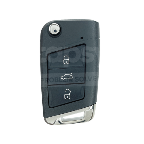 Volkswagen 3 Buttons Flip Key/Remote Case/Shell/Blank/Enclosure For Beetle/Golf/Jetta/Polo HU162