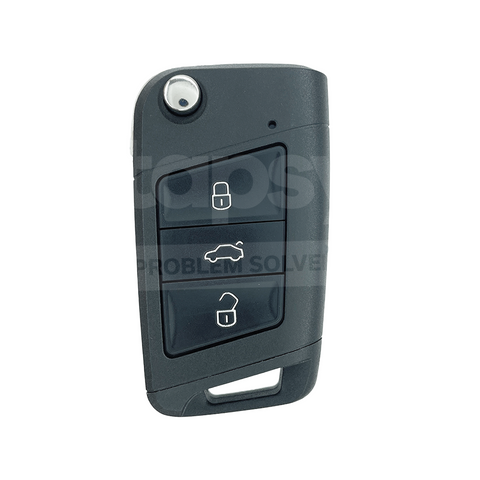 Volkswagen 3 Buttons Flip Key/Remote Case/Shell/Blank/Enclosure For Beetle/Golf/Jetta/Polo HU162