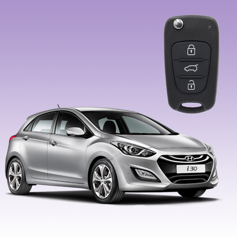 Hyundai i30 2012-2015 3 Buttons Flip Key Remote Case/Shell/Blank/Enclosure