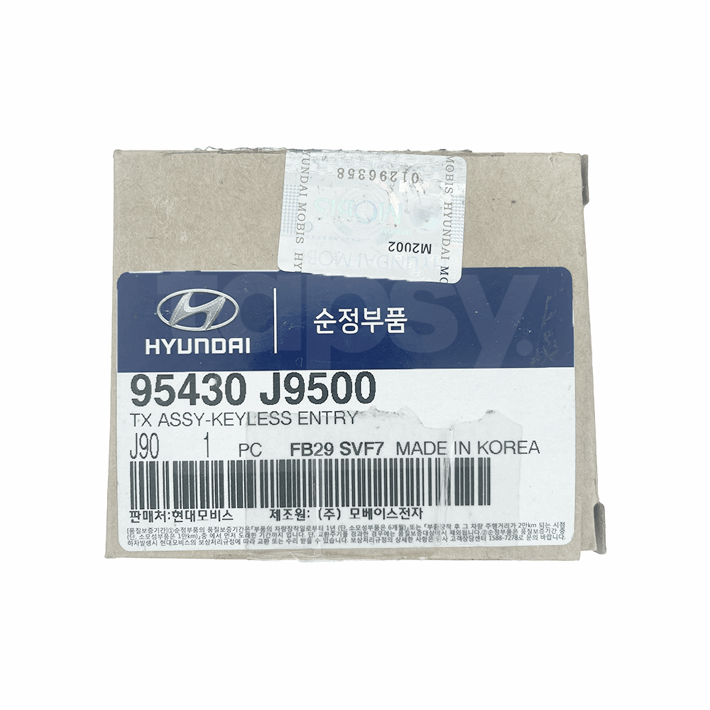 Hyundai Kona 2017-2020 4 Buttons Genuine Smart Key 95430-J9500 95430J9500 95430 J9500 OSLOKA-450T OSLOKA450T OSLOKA 450T