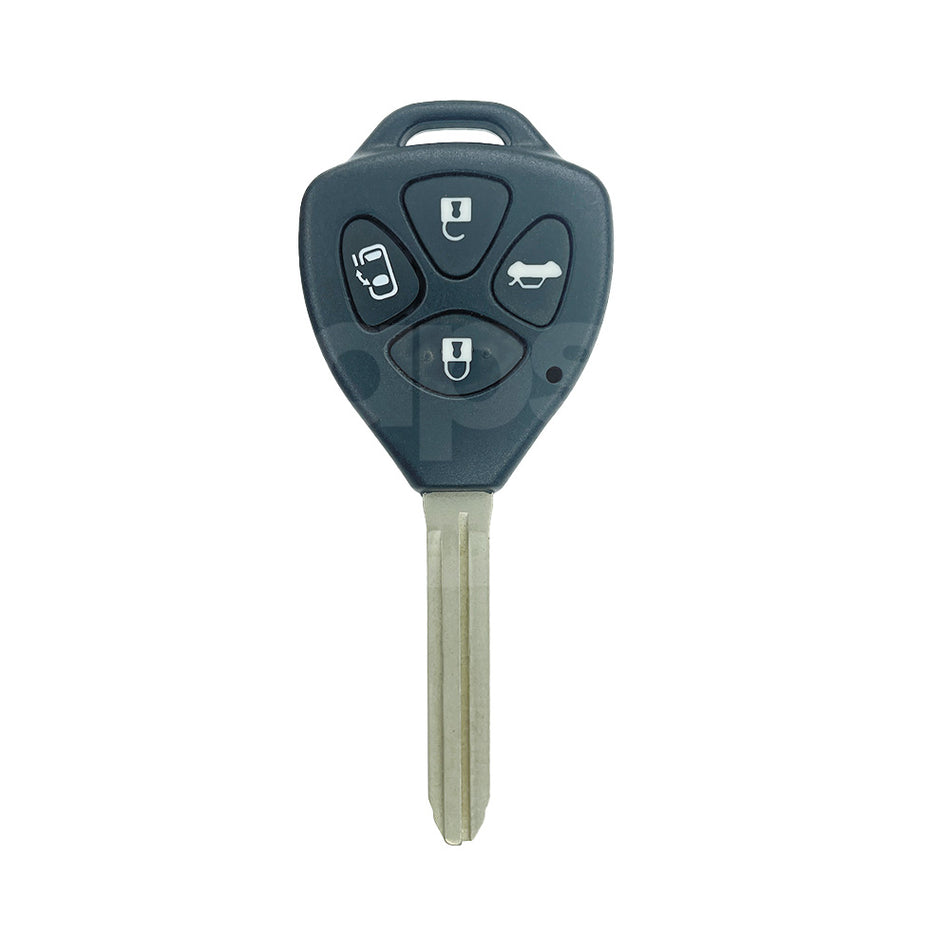 Toyota 4 Buttons TOY43 Blade Remote Key Shell Trunk + Sliding Door