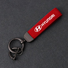 Hyundai Key Chain Suede Matel Horseshoe Buckle
