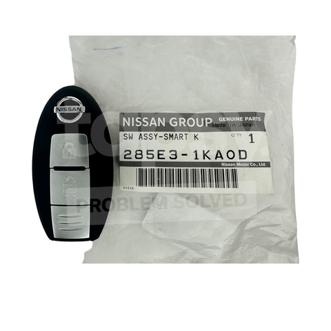 Genuine Prox/Smart Remote Key for Nissan Micra/Leaf/Note/Cube Chip ID46 PCF7952A 433MHz FSK FCCID:CWTWB1U825/TWB1G662 P/N:285E3-1KA0D / 285E3-1KA9D