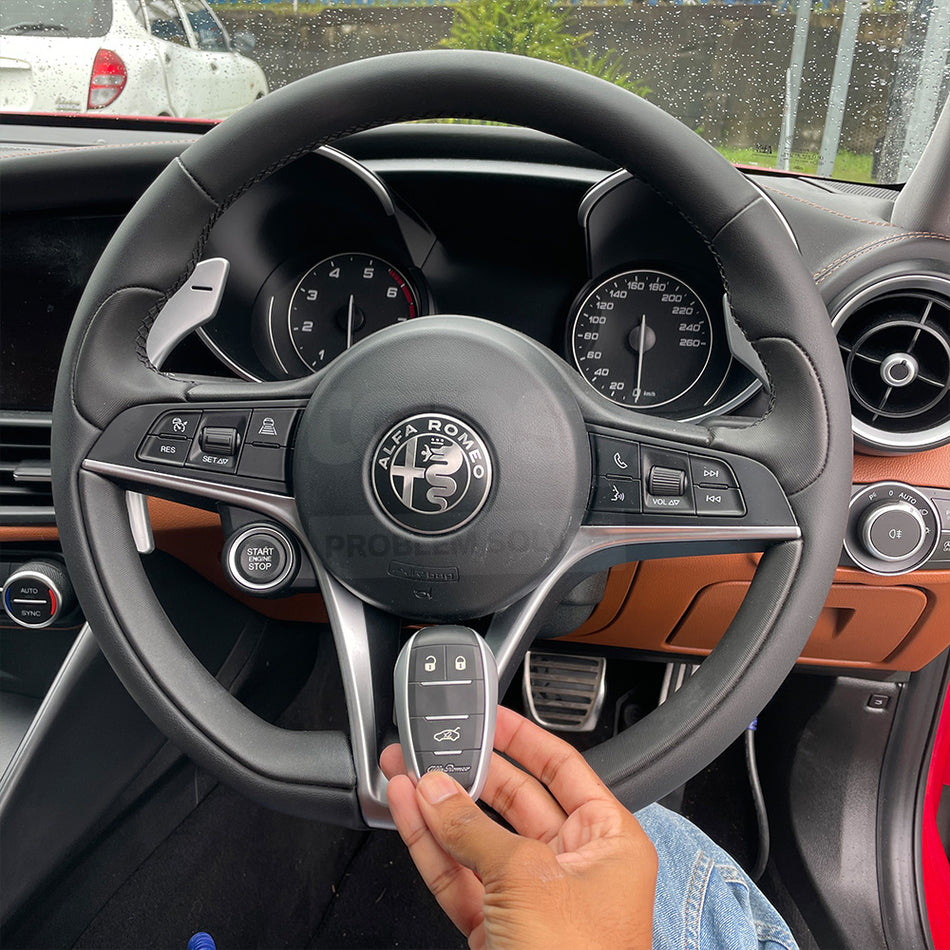 Mando a distancia inteligente original de 3 botones para Alfa Romeo Stelvio/Giulietta (2016-2021), 433 MHz. ID FCC: KR5ALFA434