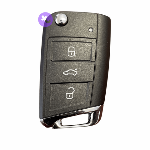 3 Buttons Flip Remote Key for Volkswagen Golf MK7 (2013 - 2017) 433Mhz (MQB)