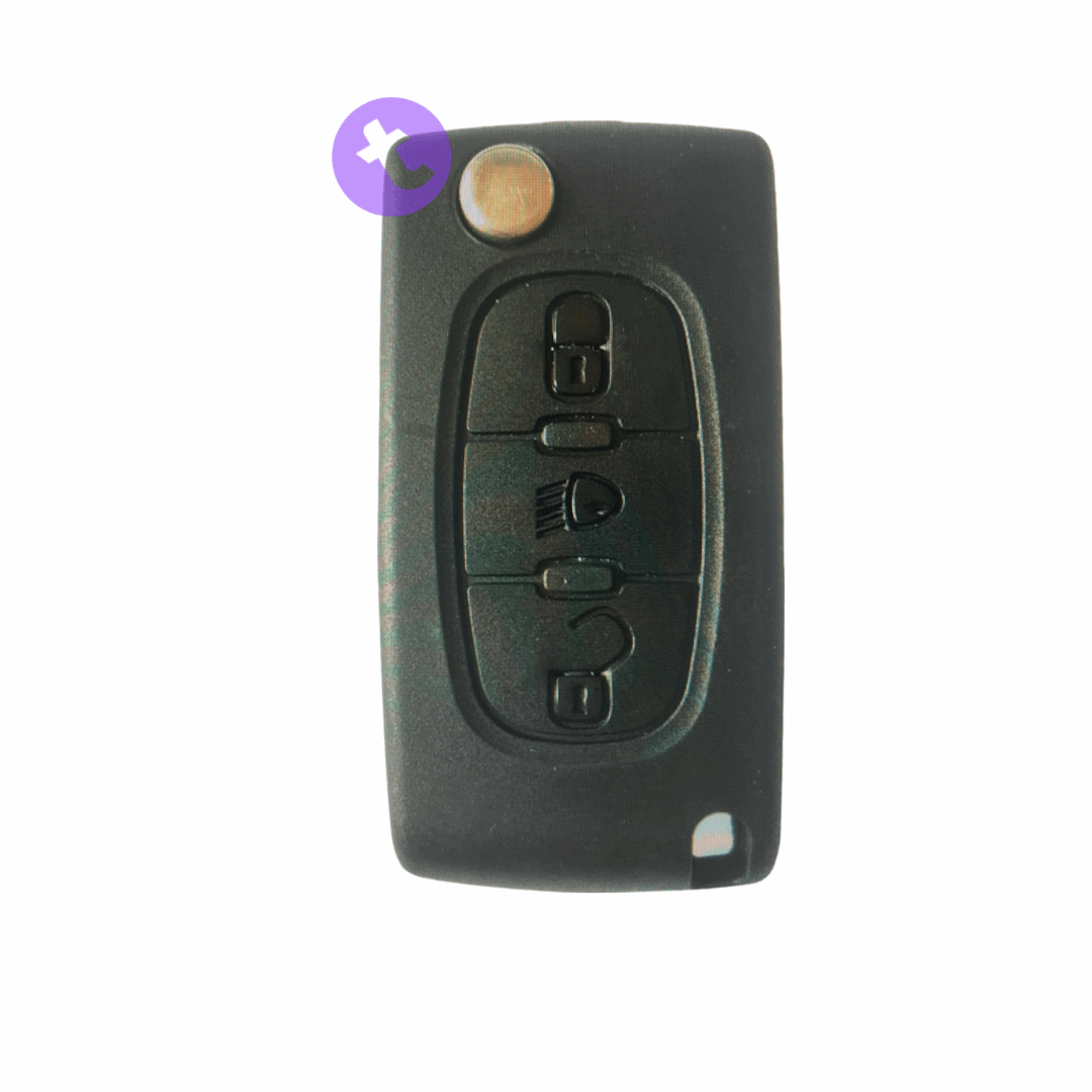 Flip Remote Key For Citroen C5 C4 Picasso with Lamp Button