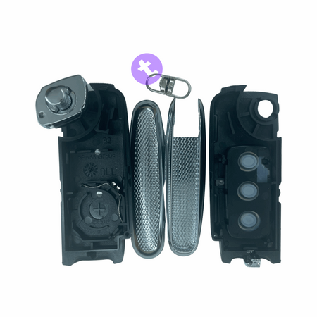 3 Buttons Remote Key Case/Shell/Blank/Enclosure for Bentley With out Blade.