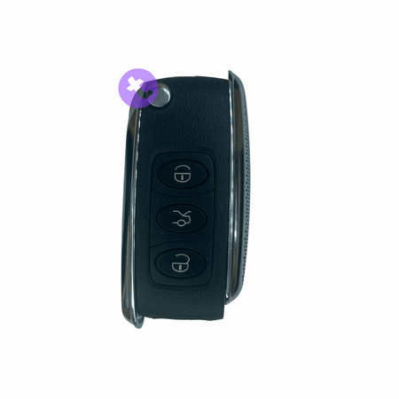 3 Buttons Remote Key Case/Shell/Blank/Enclosure for Bentley With out Blade.