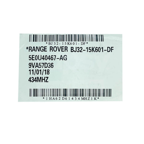 Land Rover Range Rover Evoque 2011-2015 Genuine 5 Buttons Smart/Prox Key P/N: BJ32-15601-DF