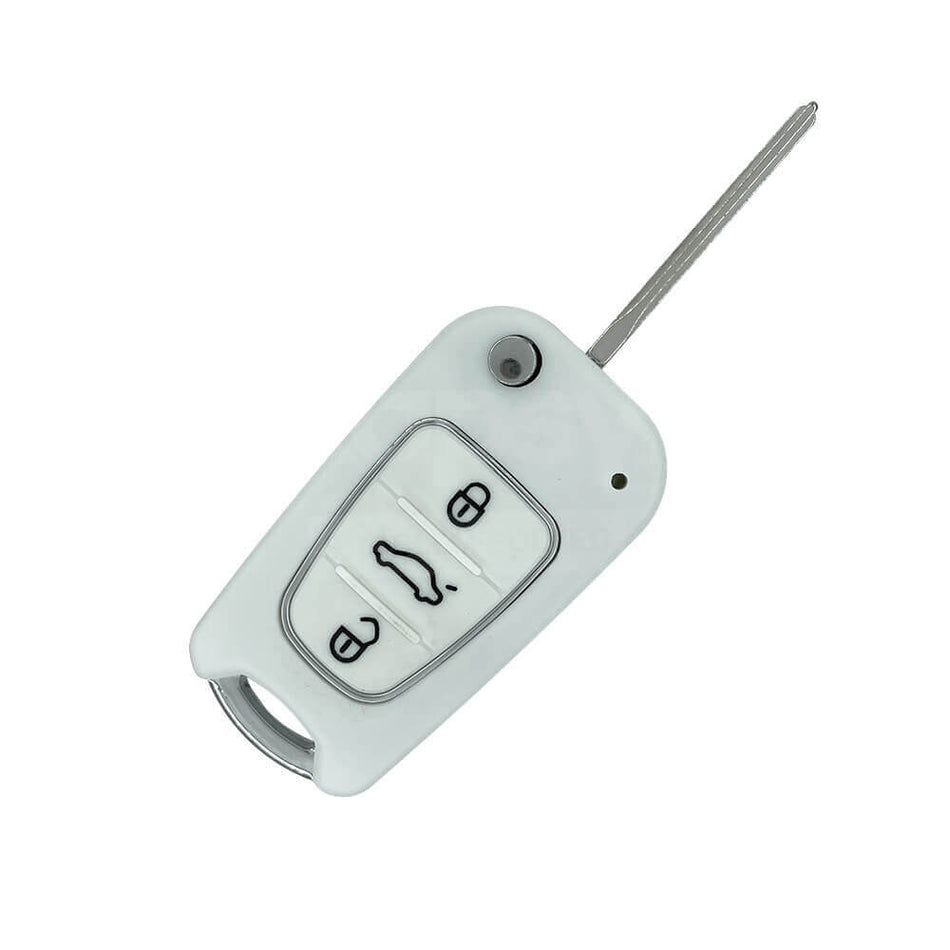 Hyundai i30 2007-2012 3 Buttons Remote Key Shell/Case TOY48 - White Colour