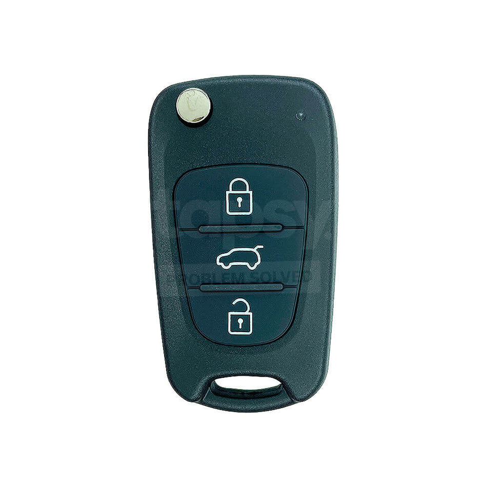 Hyundai/Kia 2011-2013 3 Buttons Flip Remote Key Shell/Case HYN14R Blade SUV Button