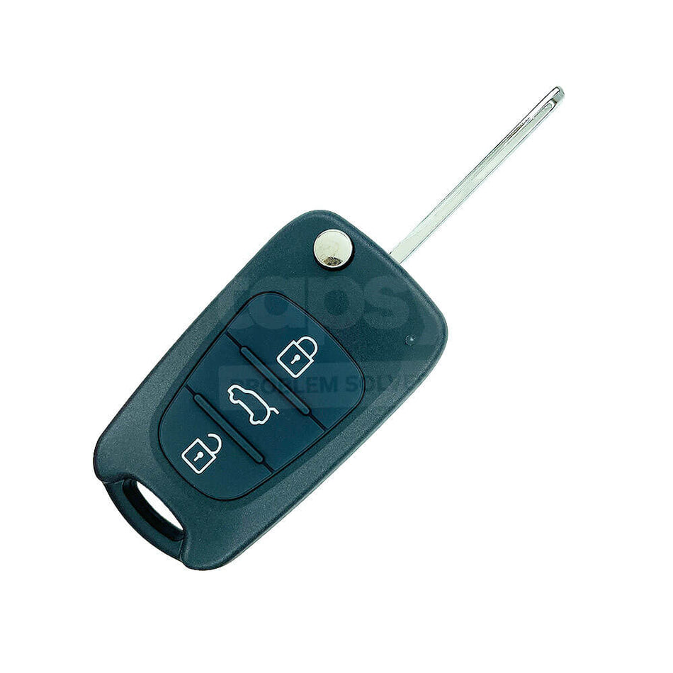 Hyundai/Kia 2011-2013 3 Buttons Flip Remote Key Shell/Case HYN14R Blade SUV Button