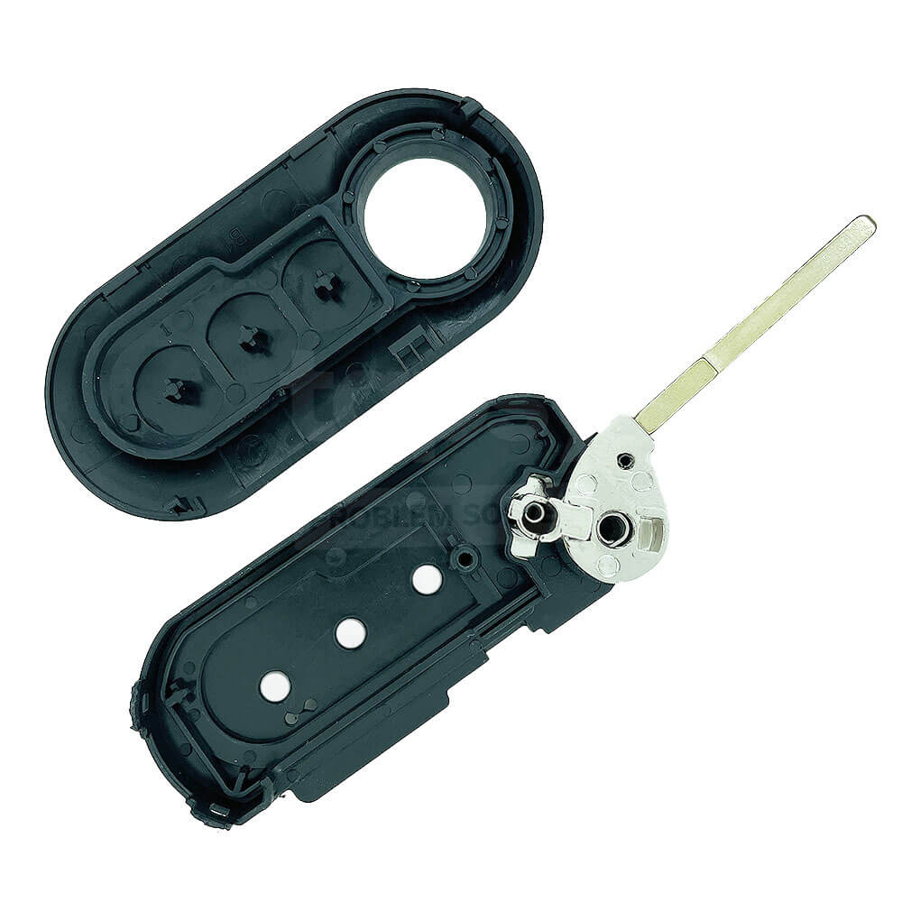 Citroen /Fiat /Peugeot 3 Buttons Flip Remote Key /Shell Case With SIP22 Blade Van Side Door