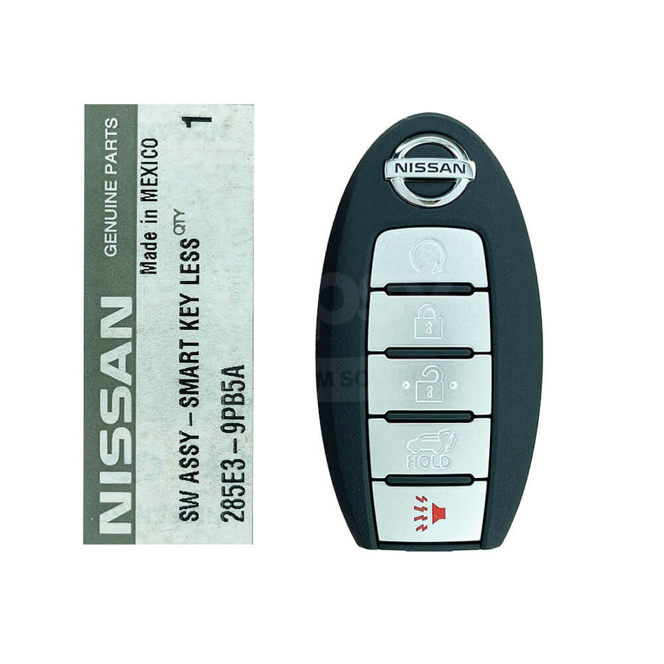Nissan Pathfinder 2013-2016 Genuine 4+1 Buttons Smart Remote Key ID47 433MHz 285E3-9PB5A / 285E3-9PA5A / 285E3-3KL7A FCC ID: KR5S180144014