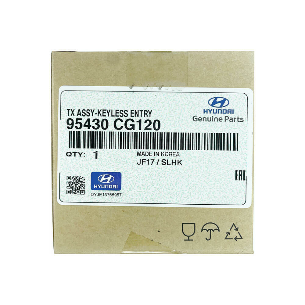 Hyundai Staria 2021 Genuine 2 Buttons Flip Remote Key ID47 433MHz 95430-CG120 FCC ID: RKE-4F44