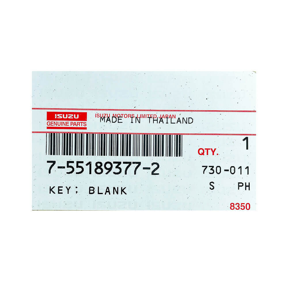 Isuzu MU-X/D-Max 2020-2024  Genuine 2 Buttons Remote Key 8975025901