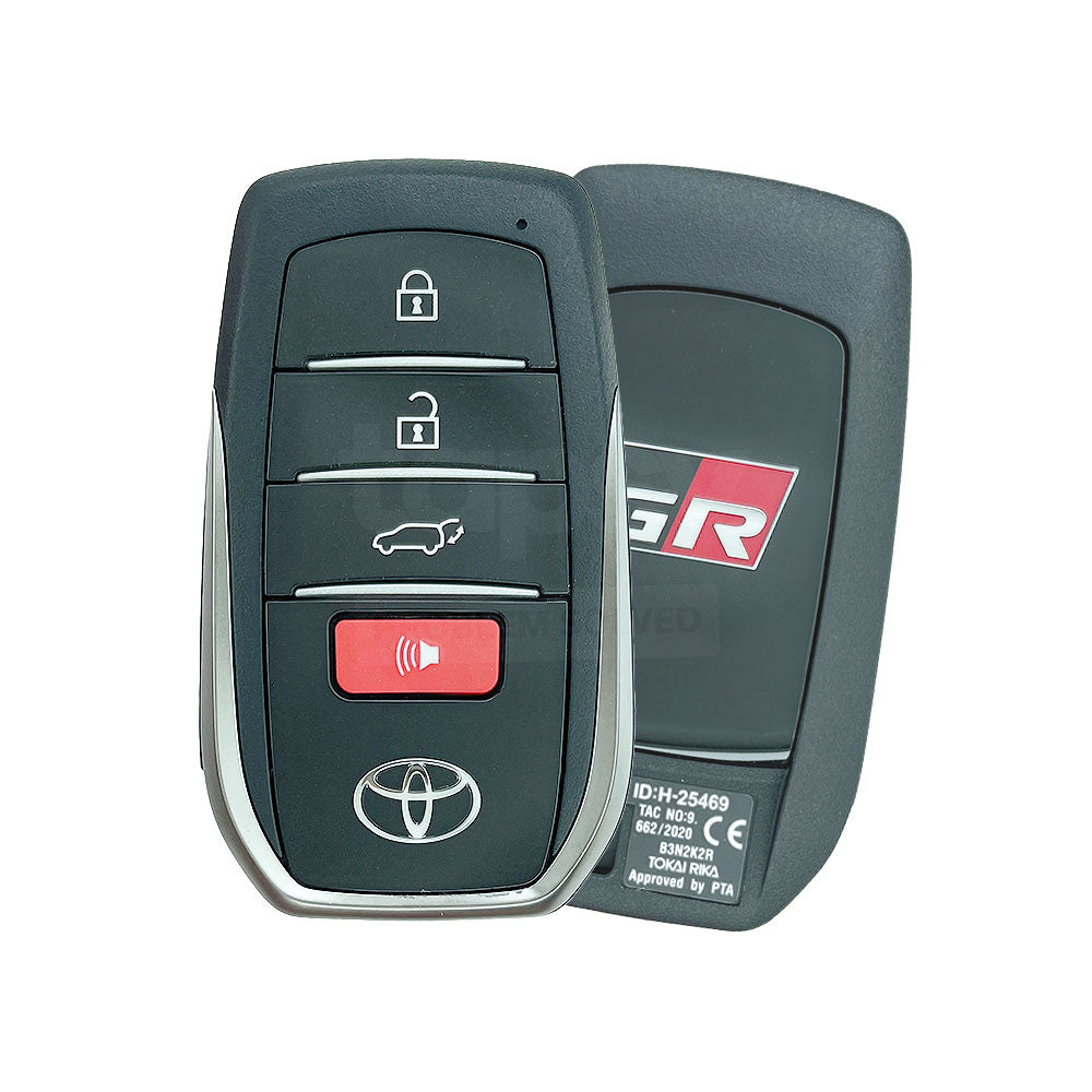 Toyota Land Cruiser GR 2022-2024 Original 3+1 Buttons Smart Remote Key 8A 433/434MHz 8990H-60401 / 8990H-60421 FCC ID: B3N2K2R