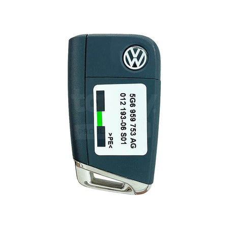 VOLKSWAGEN Polo/Golf/Tiguan 2013-2018 Original 3 Buttons Flip Remote Key 5G6959753AG / 5G0959752BA