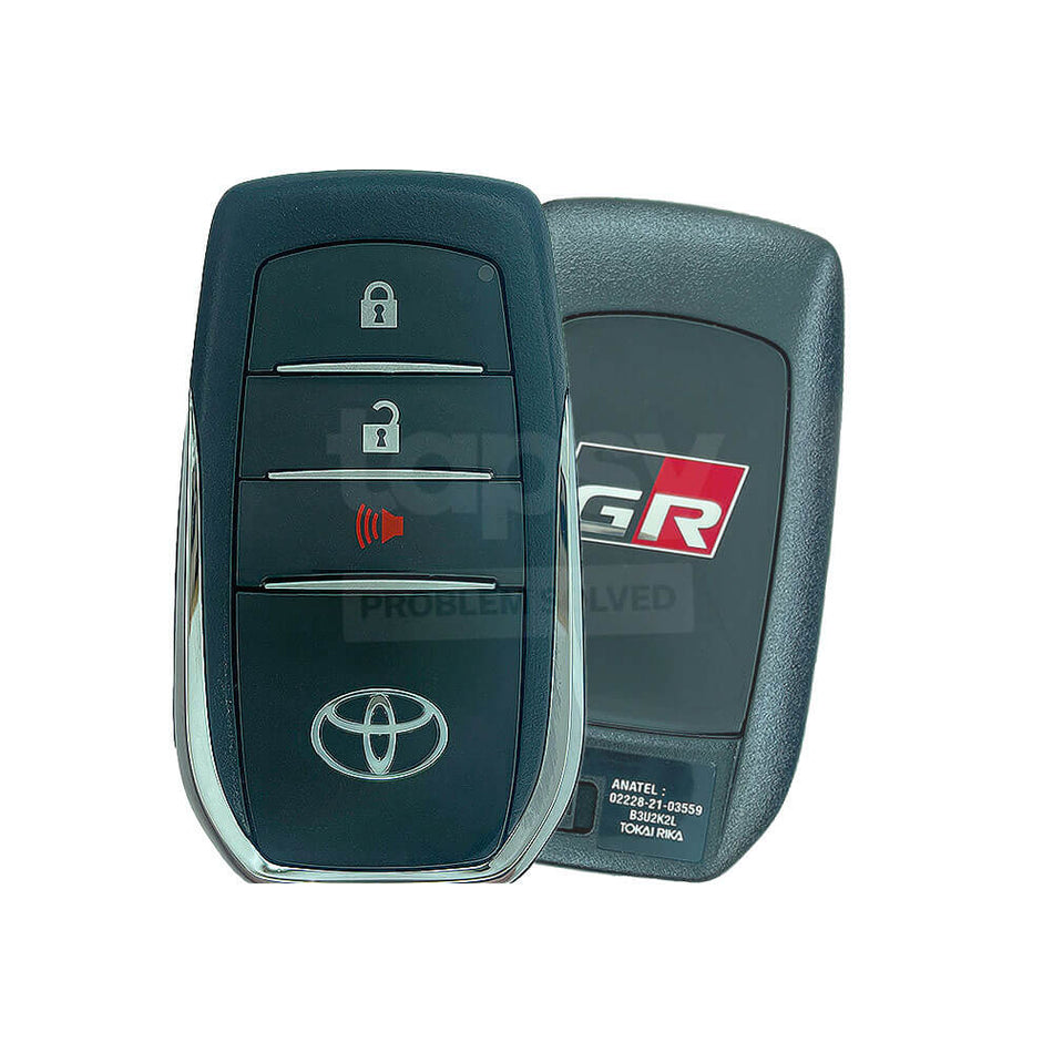 Toyota Hilux GR Sport 2023-2025 Genuine 3+1 Buttons Smart Remote Key 8A 312/314MHz FCC ID: B3U2K2L
