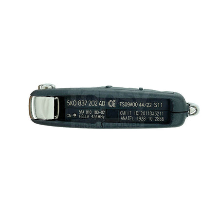 Volkswagen Golf/Jetta/Polo/Caddy Original 3 Buttons Flip Remote Key ID48 434MHz 5K0 837 202 AD