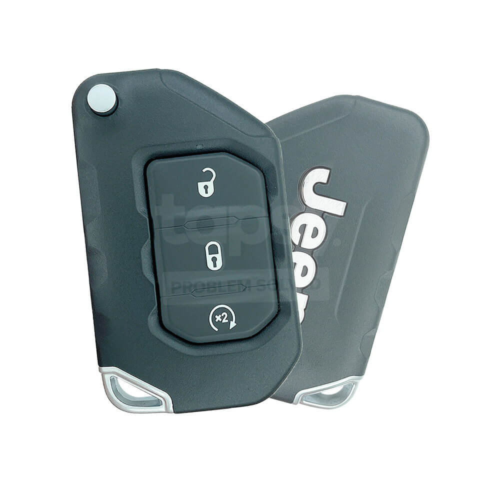 Jeep Key Example Jeep Wrangler/Gladiator 2018-2025 Original 3 Buttons Smart Remote Key ...
