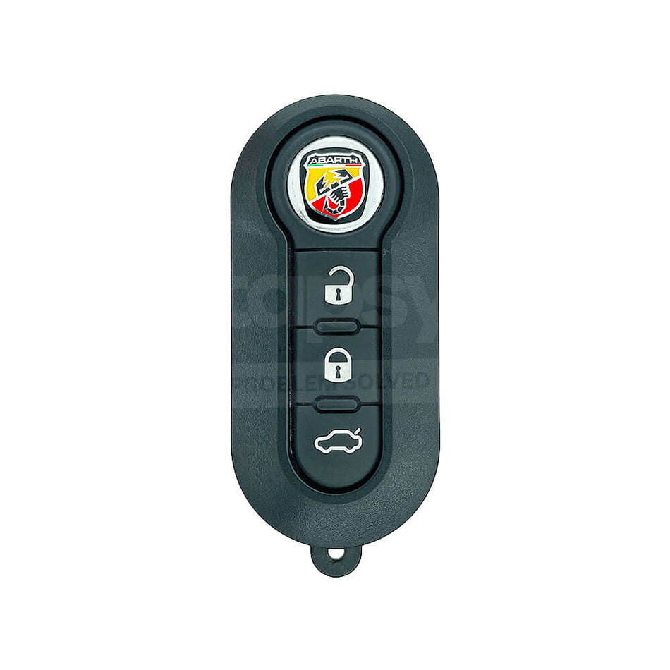 Abarth 500/595/695 2011-2020 Original 3 Buttons Flip Remote Key ID46 433MHz FCC ID: 2ADFTTRF198