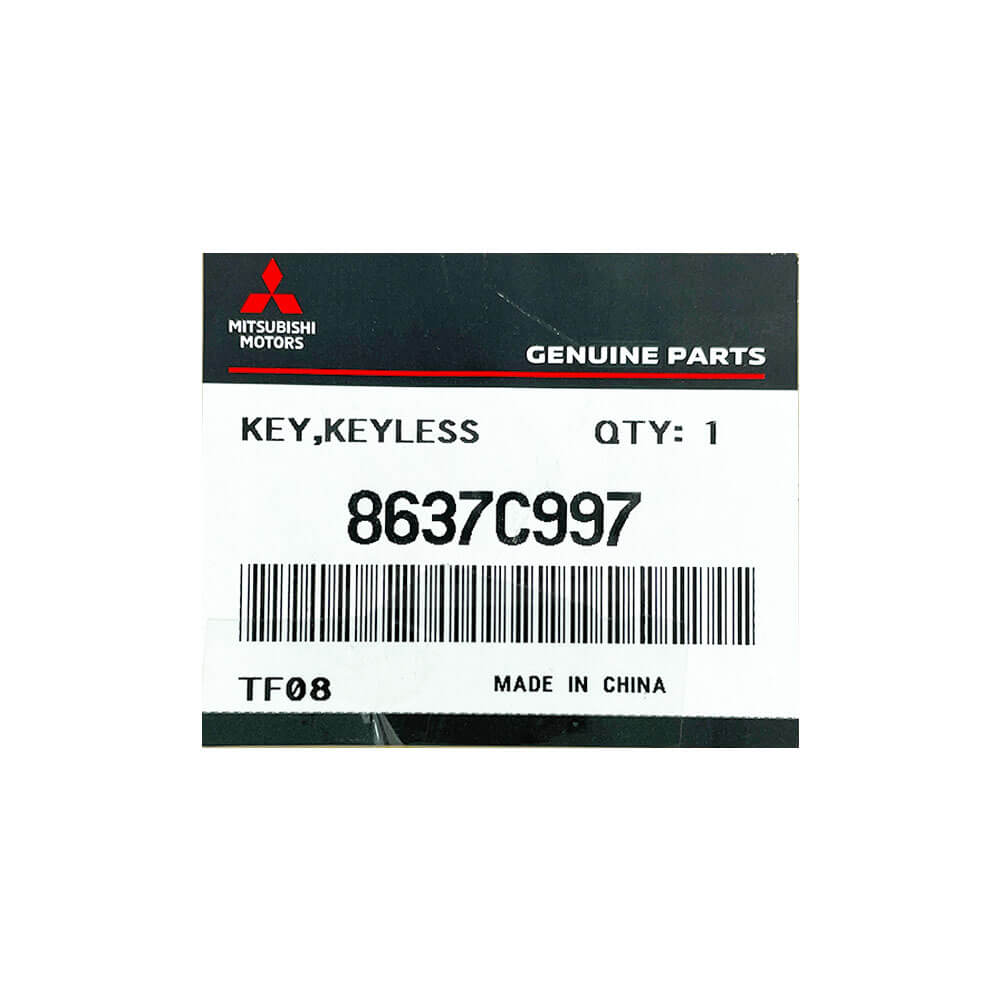 Mitsubishi Triton/Pajero Sport 2023 Genuine 2 Buttons Smart Remote Key ID47 433MHz 8637C997 FCC ID: GHR-M014-ASL