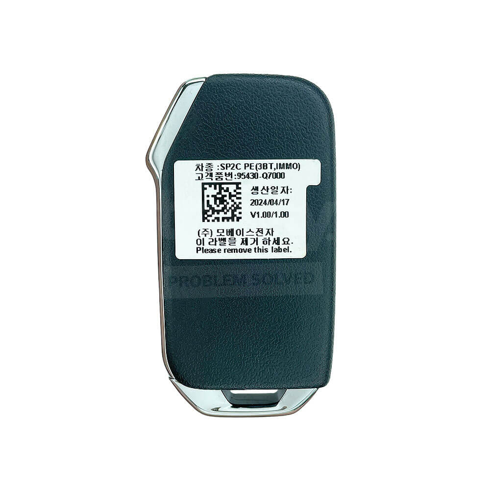Kia Seltos 2024-2025 Original 3 Buttons Flip Remote Key 8A 433MHz 95430-Q7000 FCC ID: SYEC4TX1907