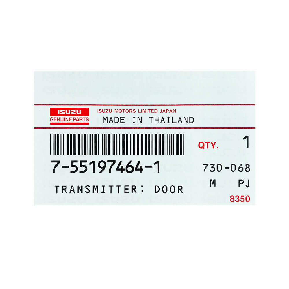 Isuzu D-Max/MU-X Genuine 2 Buttons Smart/Prox Remote Key 433MHz 7-55197464-0 2019-2023