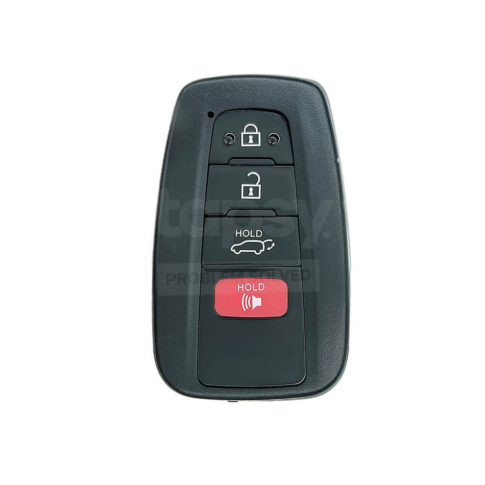 Toyota Rav4/Kluger 3+1 SUV Buttons Smart Remote Key Shell/Case With Blade Fits Genuine Board