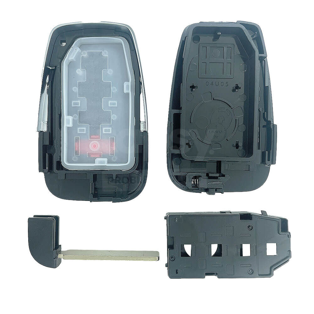 Toyota Rav4/Kluger 3+1 SUV Buttons Smart Remote Key Shell/Case With Blade Fits Genuine Board