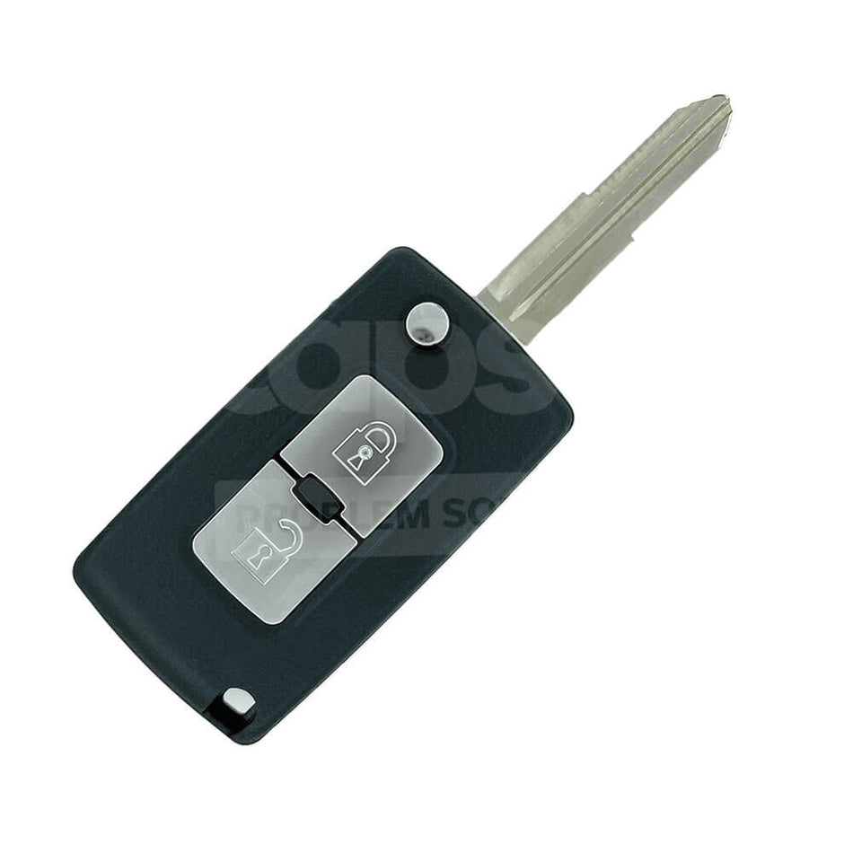 Llave plegable original de 2 botones para Mitsubishi Pajero 2015-2021 (N.° de pieza: 6370B882)