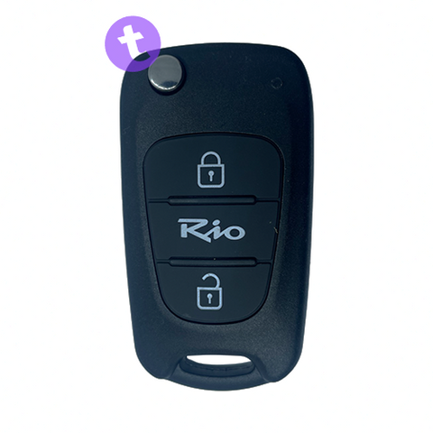 Kia Rio 3 Buttons Key Remote Case/Shell/Blank/Enclosure For Rio