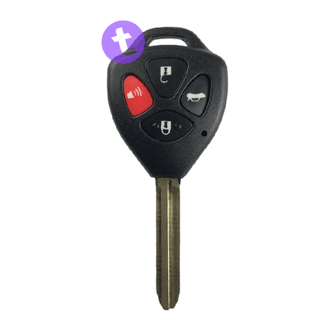 Toyota 3 Buttons + Panic Button Key Remote Case/Shell/Blank/Enclosure For Camry