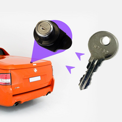 Holden Hard Lid/Push Button Canopy Lock Key