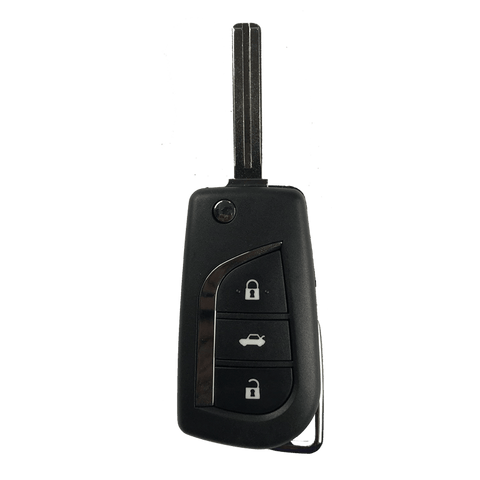Toyota 3 Buttons Flip Key/Remote Case/Shell/Blank/Enclosure For Corolla/Yaris/Celica/RAV4/Camry