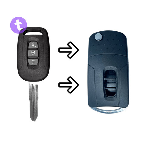 Holden 3 Buttons Flip Key Remote Case/Shell/Blank/Enclosure For Captiva